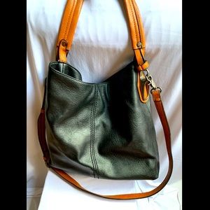 NWOT Faux Leather shoulder and Crossbody Bag